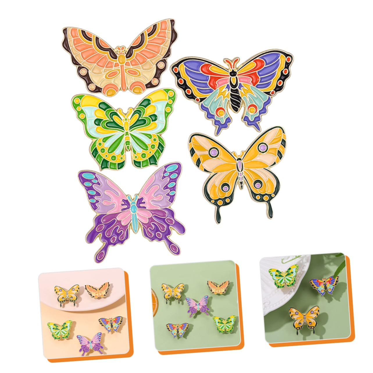Healeved Broschen Set Für Damen Teiliges Anstecknadeln Schmuckset Kreative Emaille Broschen Für Partys Hochzeiten Freizeit Kleidung Accessoires