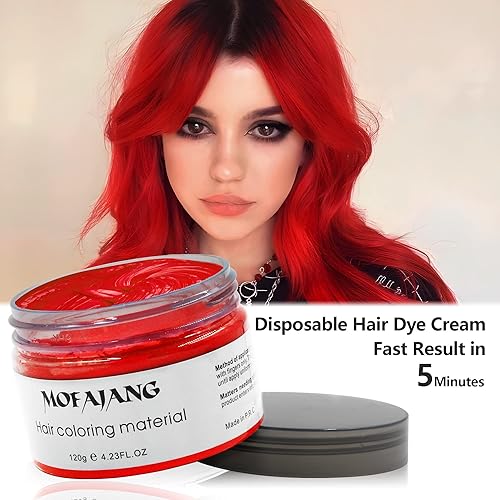 Miniatura 31 de Pomadas Mofajang de cera para el cabello, 4.23 oz, material de cera para colorear el cabello natural, desechable, arcilla para peinar el cabello
