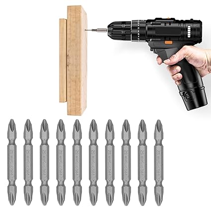 Ubervia Magnetic Bits, Bit Screwdriver Head, High Accuracy 65mm Pneumatic Drills Electric Drill Hand Screwdrivers for Screwdriver(Sandblasting)