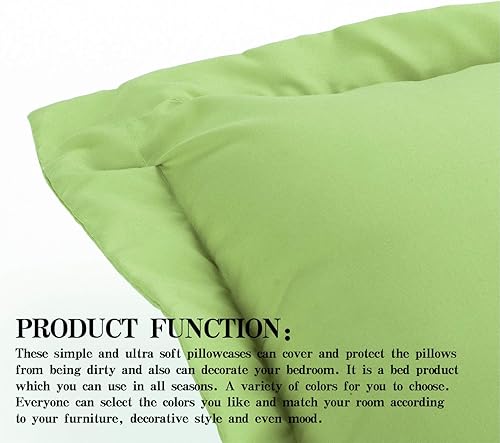 Miniatura 6 de NTBAY - Fundas de almohada de microfibra cepillada, suaves y acogedoras, resistentes a las arrugas y a la decoloración, 2 unidades de fundas de