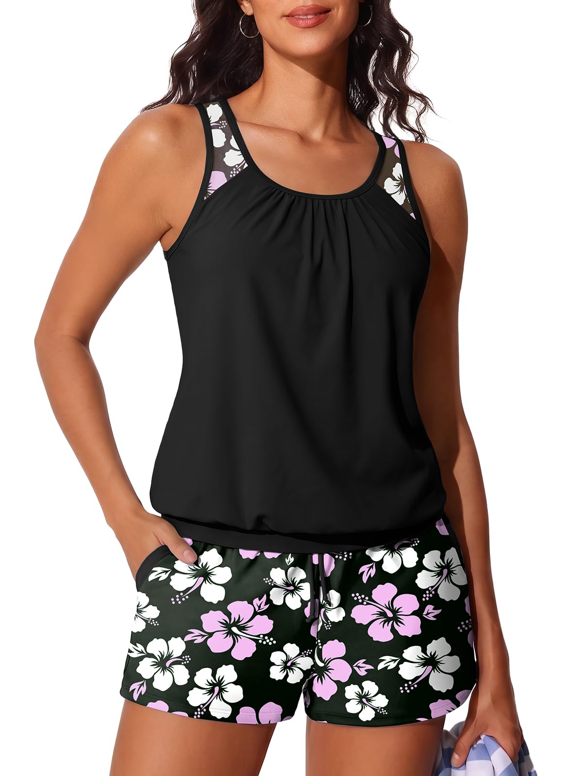 Photo 1 of size 12. Tidal Hull Women's Tankini Set with Shorts