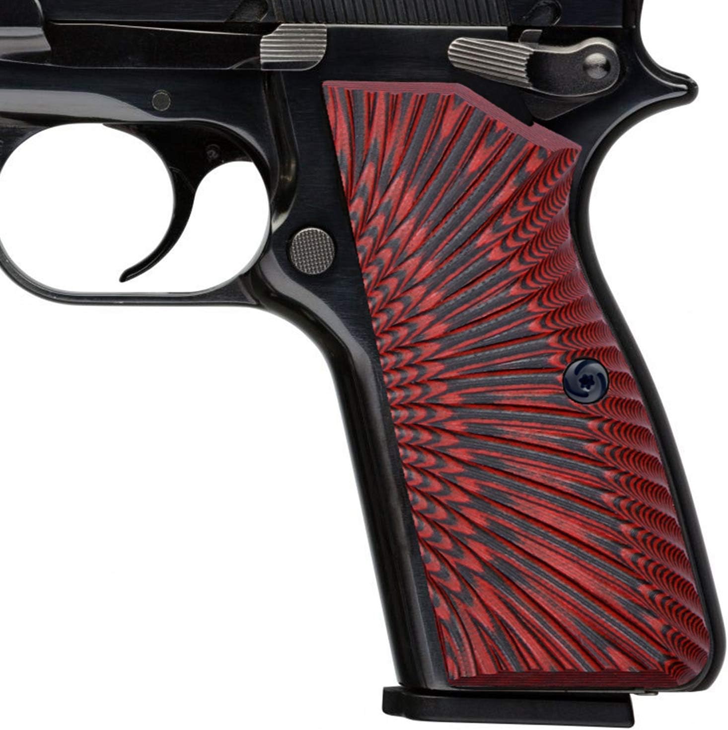 Guuun G10 Grips for Browning Hi Power and Tisas Regent BR9, Sunburst Tactical Texture