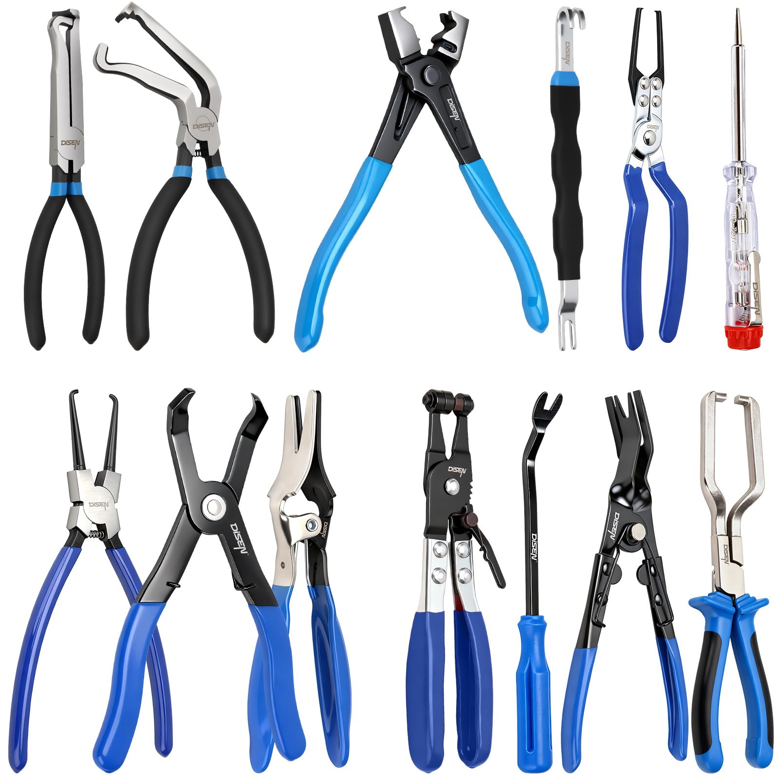 DISEN 13PCS Electrical Disconnect Pliers & Fuel Line - tool sets | Mubboo