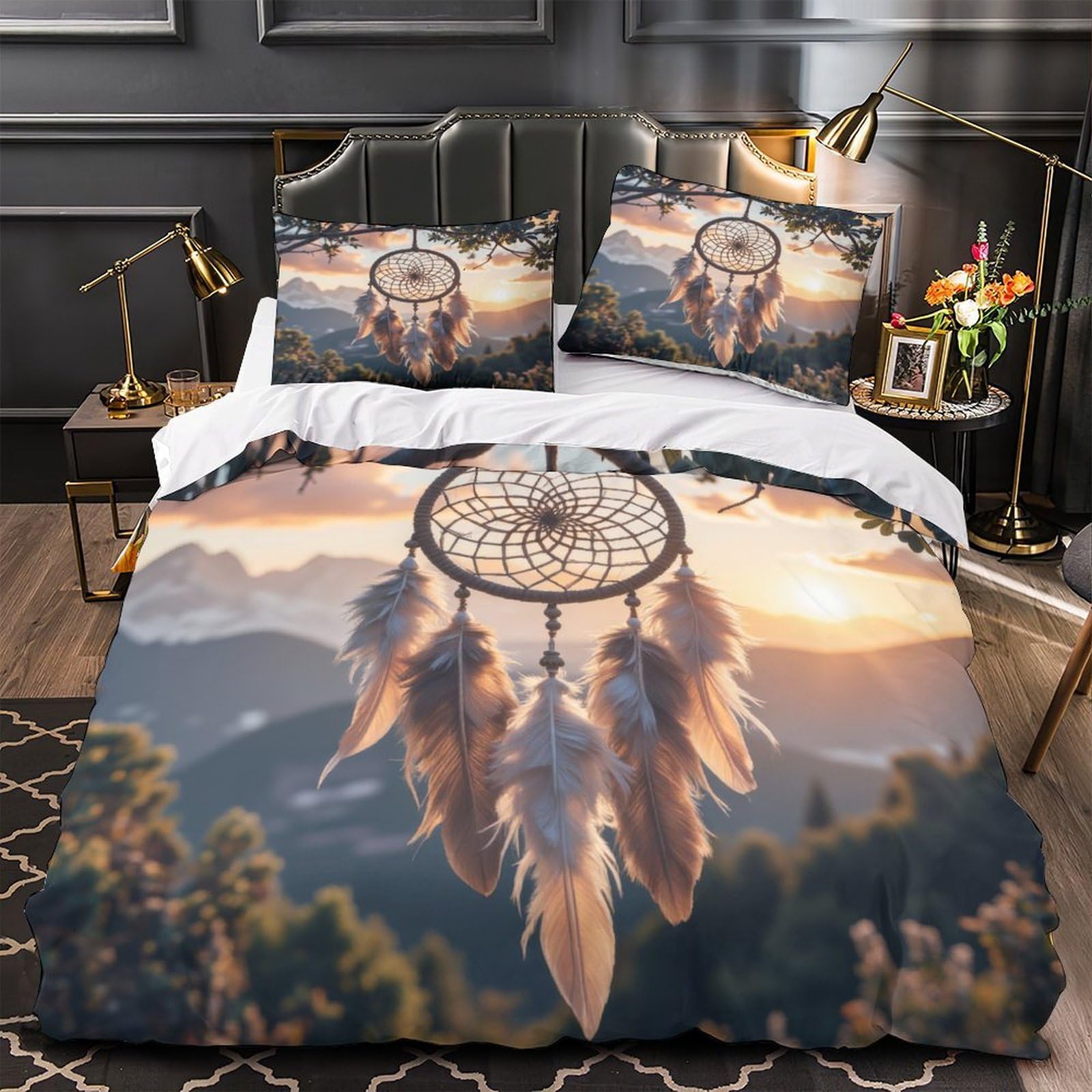 Parure de lit 3D Attrape-Rêve pour une chambre d'enfant apaisante et cocooning