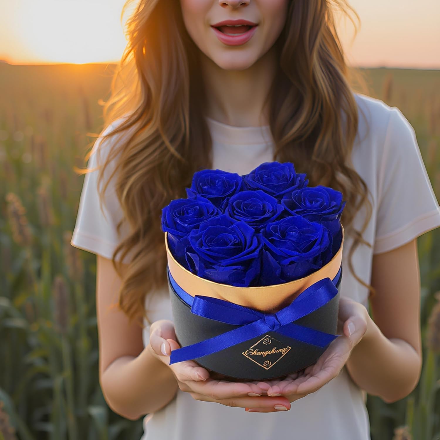 Preserved Flowers, Preserved Real Roses in Box Forever Flowers for Delivery, Eternal Rose Flower Last 2-3 Years, Anniversary Roses Forever Birthday Gifts for Women Mothers, Wife, Her, Mom - Image 5