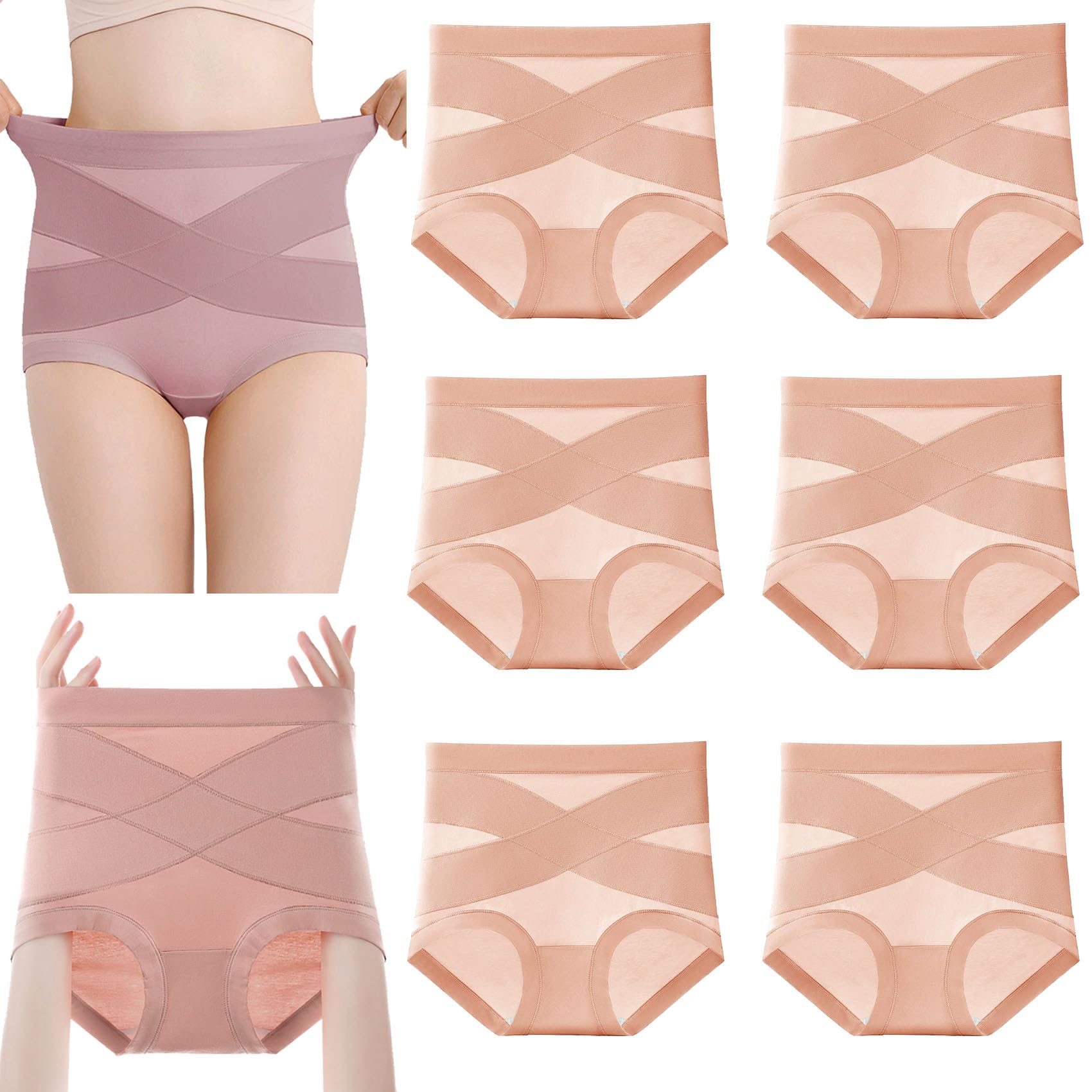 VZXATYOP Ropa Interior Moldeadora A Prueba De Fugas For Mujeres Soporte Adelgazante con Comodidad Invisible Bragas Absorbentes Sin Costuras For Incontinencia Leve