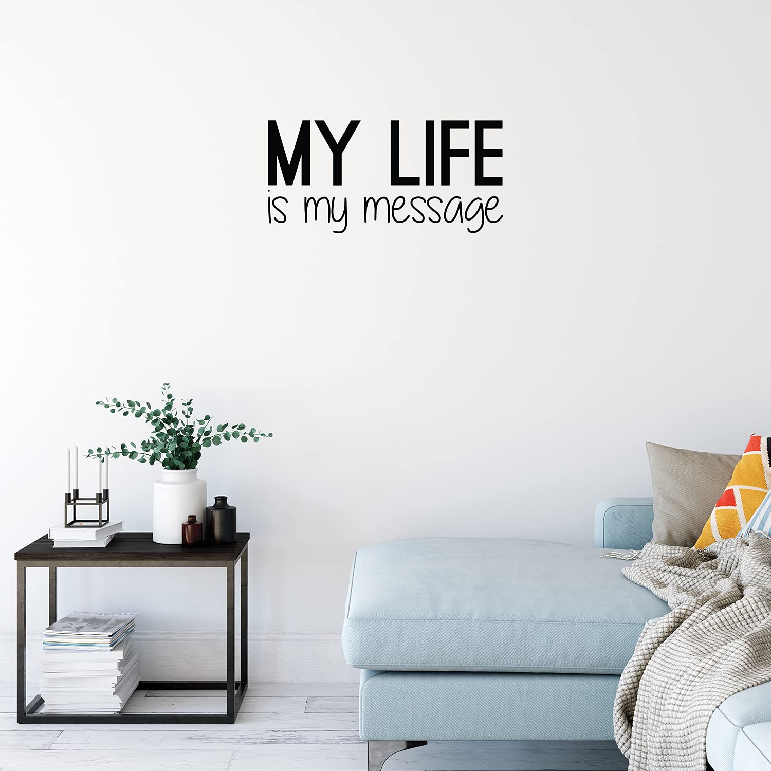 Amazon.com: Vinyl Wall Art Decal - My Life is My Message - 12