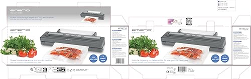 Miniatura 6 de Emerio Sellador al vacío con equipo superior  Máquina de vacío con película en rollo de 9.8 ft + bolsa de 5 piezas (7.9 x 11.8 in)  con suspensión