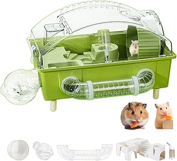 Amazon | SASATO ハムスター ケージ 飼育ケージ セット 全面クリア Amazon | SASATO ハムスター ケージ 飼育ケージ セット 全面クリア