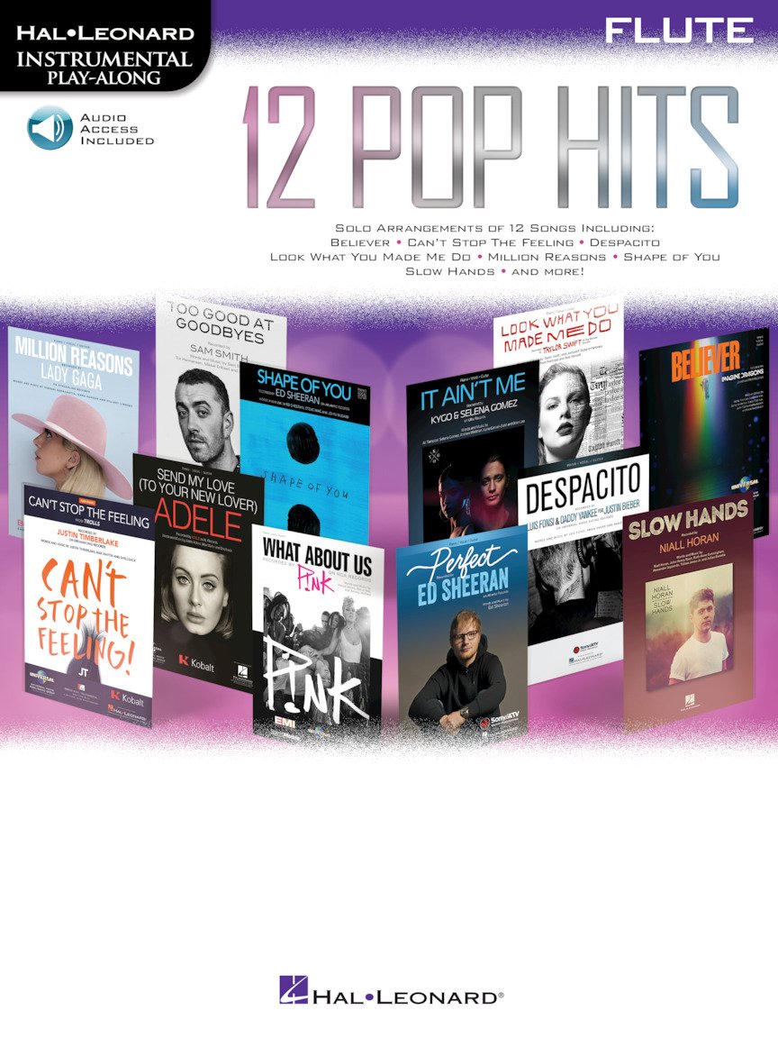Hal Leonard Instrumental Play-Along :12 Pop Hits - Flute... - Various
