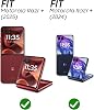 Vizvera Motorola Razr+Plus 2025用ケース、ヒンジカバー付き、内蔵プライバシースクリーンプロテクター耐衝撃オールインクルーシブスマートフォンカバーワイヤレス充電Motorola Razr+Plus 2025MOCA用