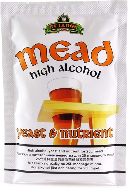 BULLDOG Mead Yeast + Nutrient - Honey Wine 28g | Honey Yeast | Wine Yeast | Active Yeast | Cider Yeast | Home Brew