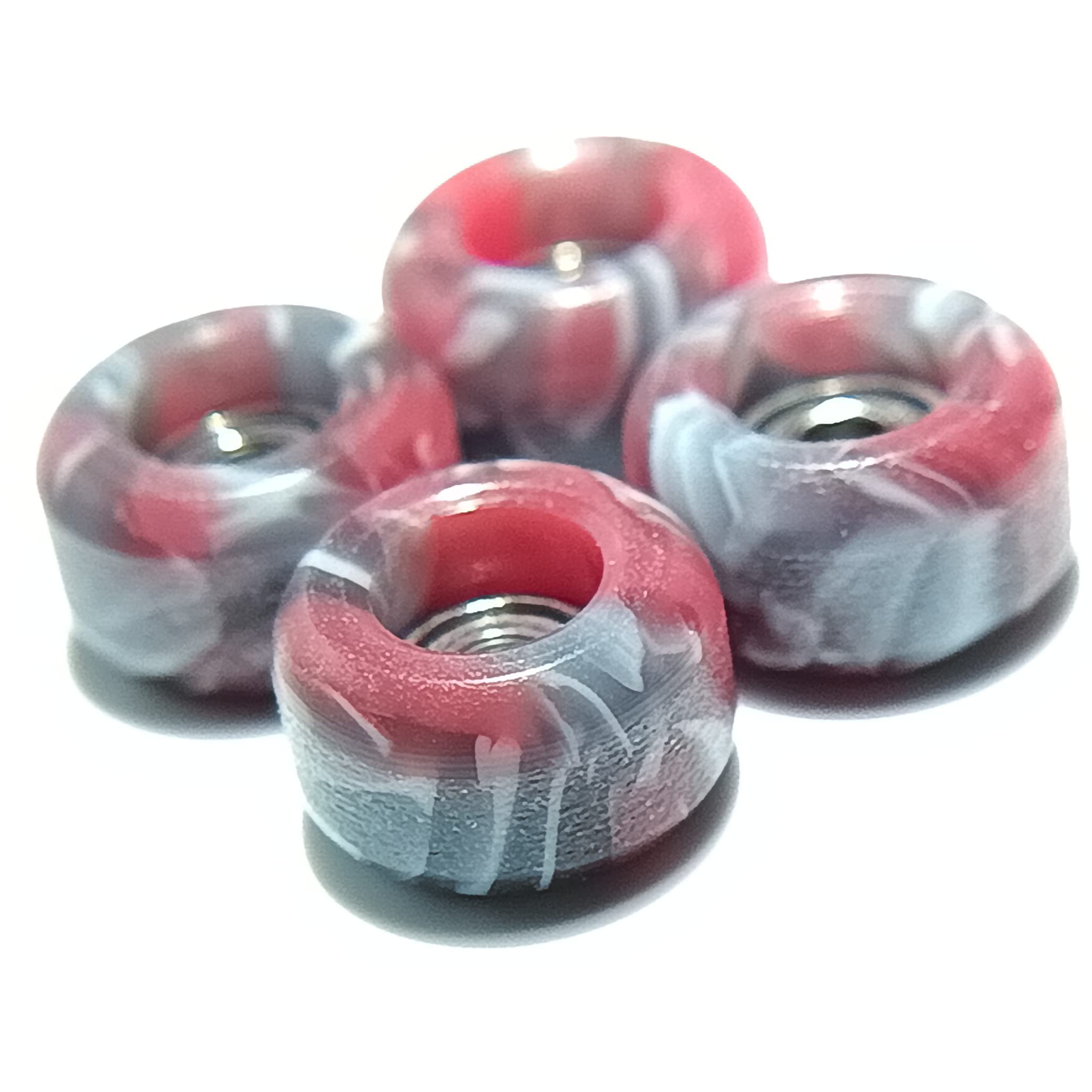 P-REP Fingerboard Wheels - CNC Lathed Swirls (Red)