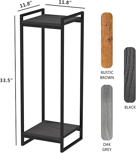Miniatura 3 de Soporte para plantas de 34 pulgadas de alto para interiores, estante moderno de 2 niveles, organizador de macetas esquineras para sala de estar,