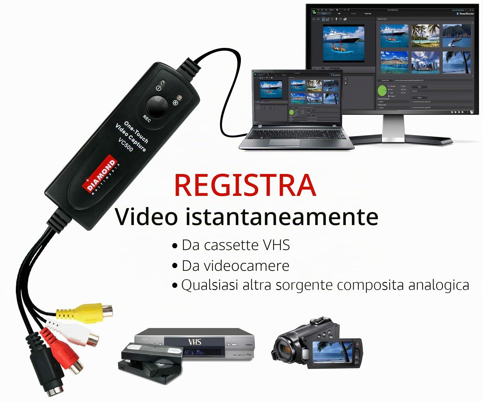 Diamond VC500 - Dispositivo cattura video One Touch