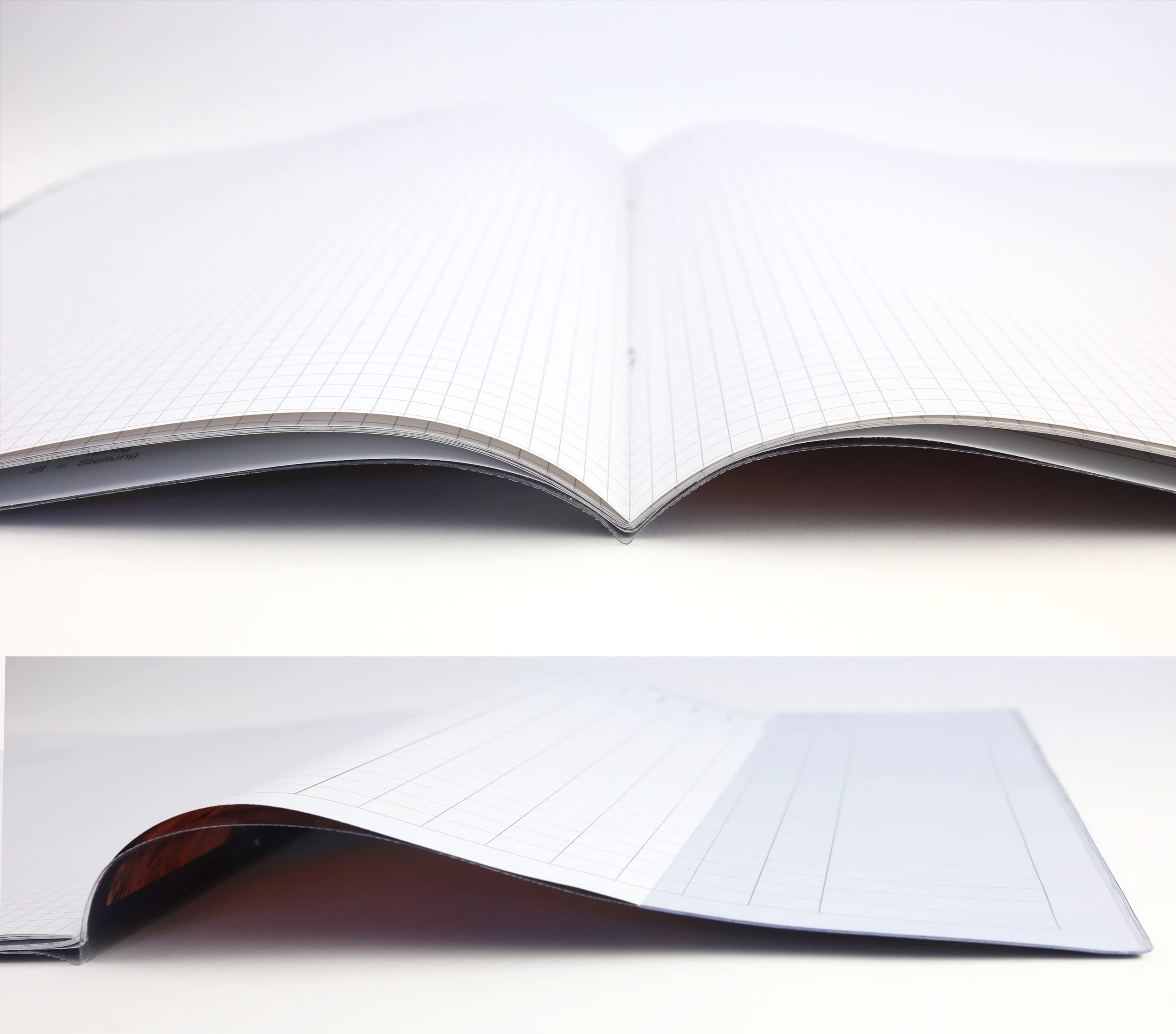 OLGS Hefthüllen DIN A4 starke PVC Folie transparent aus Kunststoff | Buchhüllen für Schulbücher und Schulhefte | Heft Hüllen Heftumschläge farblos abwischbar (Blanko 10)