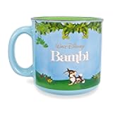 Disney Bambi Meadow Scene Ceramic Camper Mug | BPA-Free Travel Coffee Cup For Espresso, Caffeine, Cocoa, | Home & Kitchen Essential | Cute Gifts and Collectibles | Holds 20 Ounces