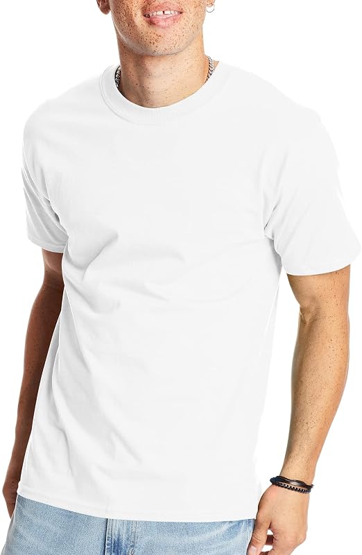 Hanes Men's Beefy-T Short Sleeve T-Shirt | Ultra-Soft Ring-Spun Cotton Tee
