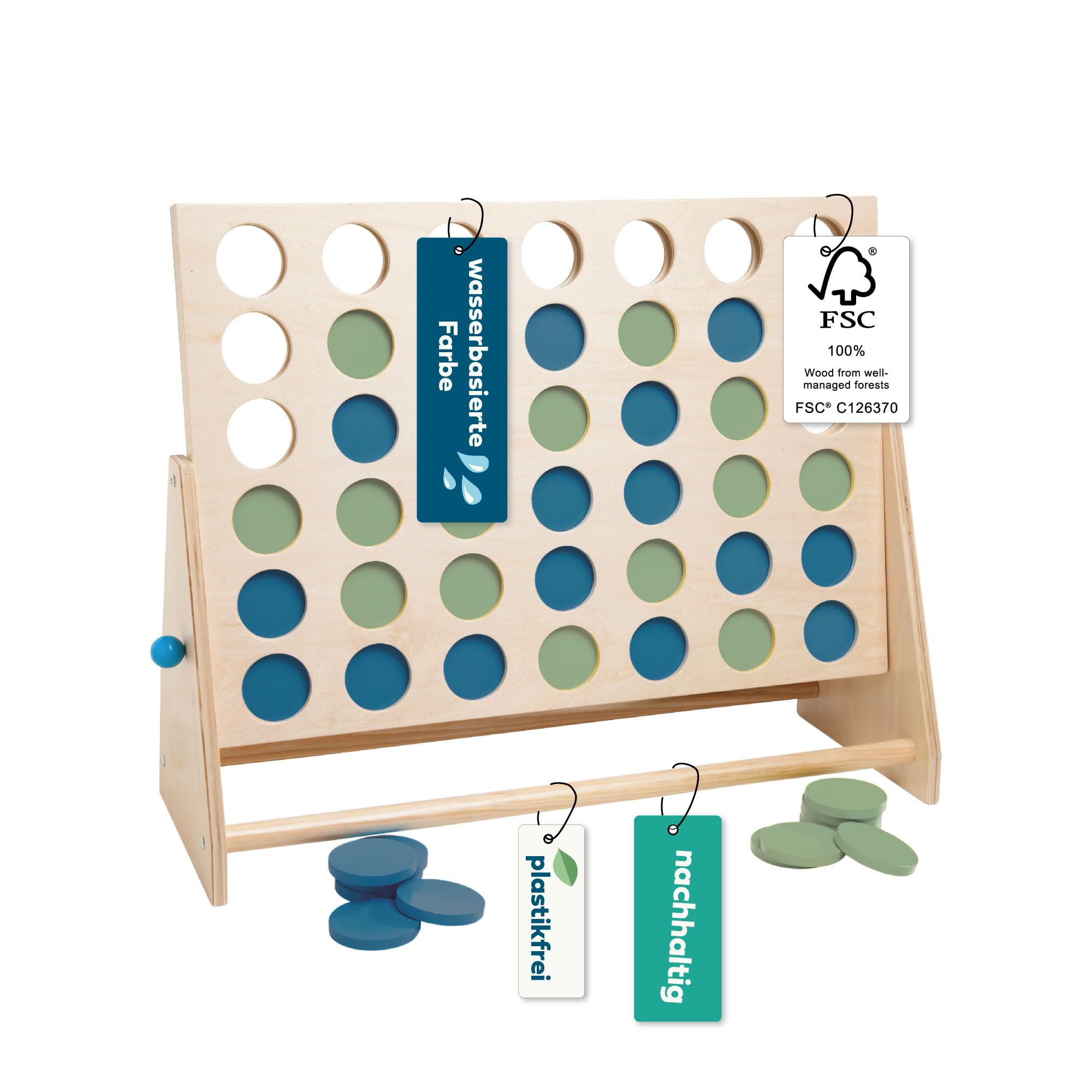 Vier Zusammen - Geschicklichkeitsspiel für Kinder - Geeignet für Indoor - oder Outdoor