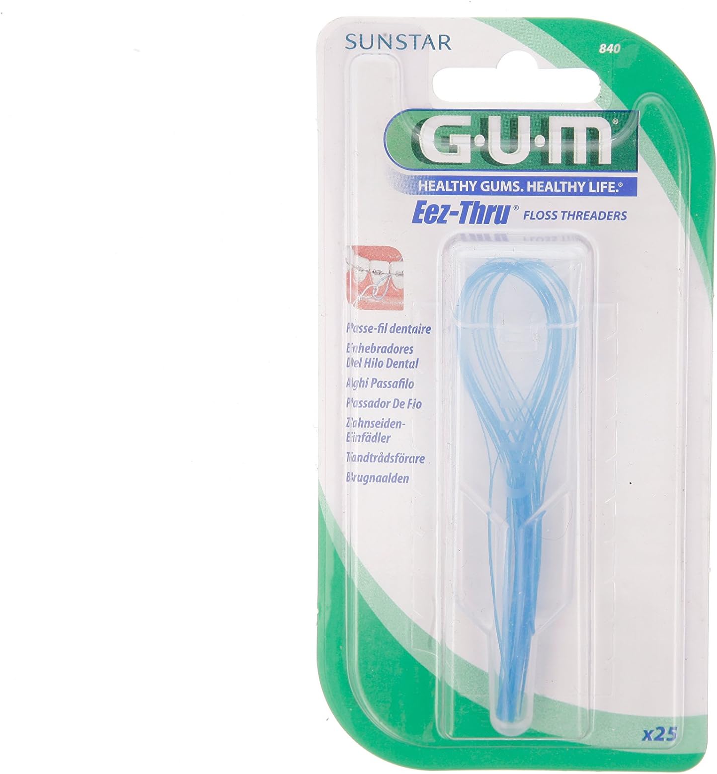 Sunstar Iberia Gum 840 Dental Silk, Andego 993, 25 Pieces