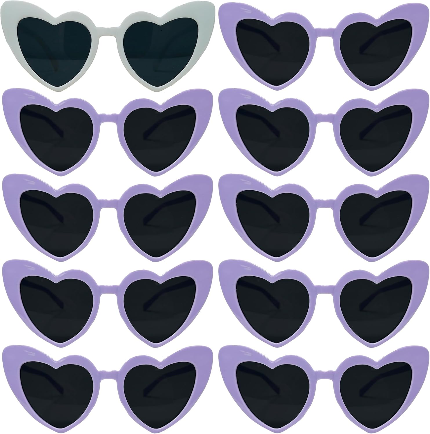 Funky Junque Sunglasses Women Heart Shaped Fashion Eyewear Bachelorette Party Favors Trendy Vintage Retro Love Bride