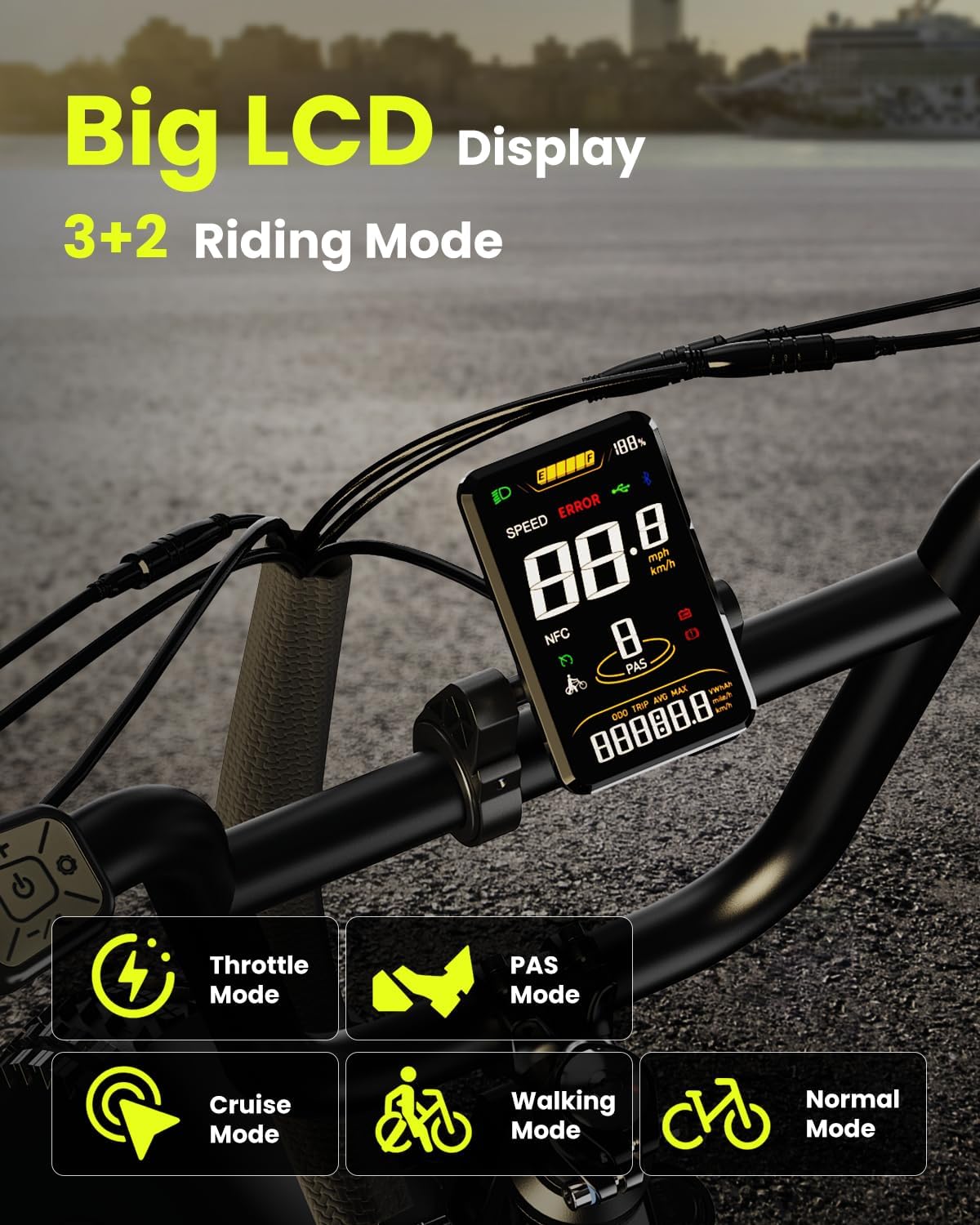 1500W Electric Bike for Adults, 48V20Ah Large Removable Battery Ebike, 30+MPH 70Miles Max Range, 20"x4 Fat Tire E Bike, Full Suspension Electric Bicycle Big Rear Rack for Commute City Beach Women/Man