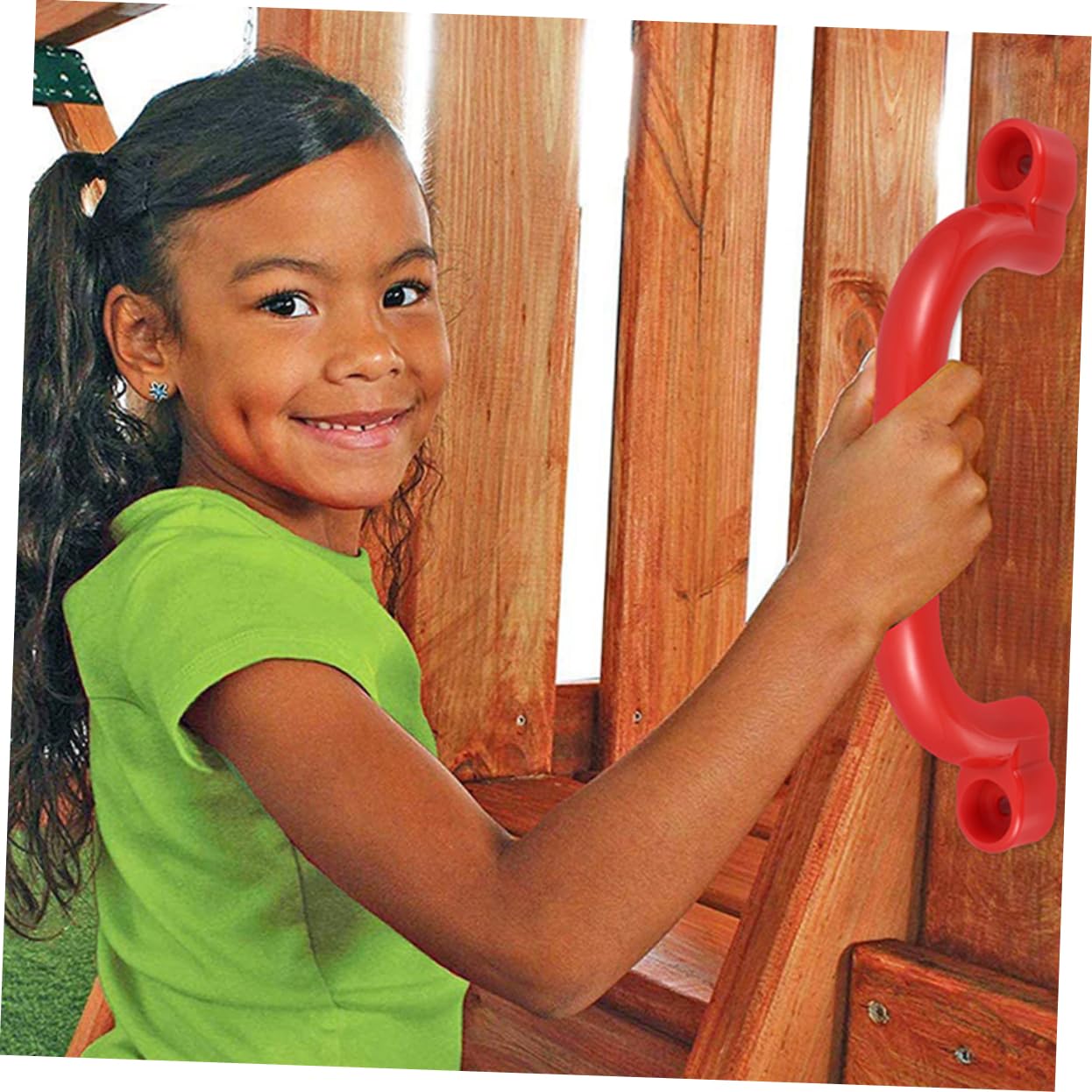 BESPORTBLE 1 Set Outdoor Safety Handle Non Slip Plastic Grab Handles for Durable Swing Accessories for Playground and Backyard Use