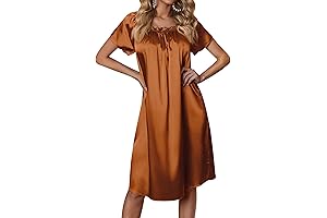 Women's Luxurious Silk Pajama Dress for Peaceful Nights