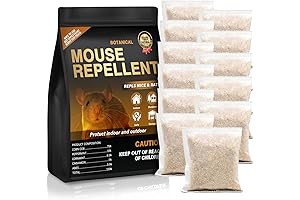 12 Pack Peppermint Mouse Repellents for Indoor Rat and Mouse Control