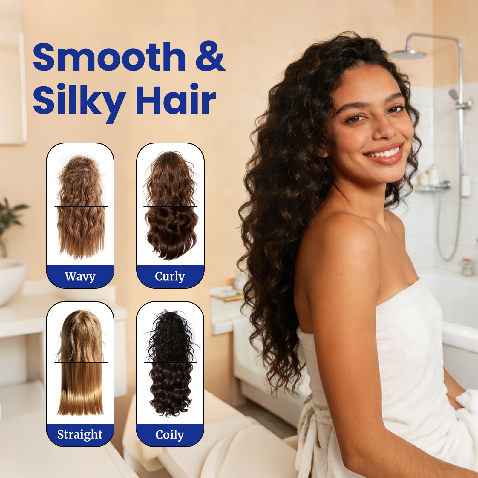 HIQILI Sweet Almond Oil with Roller Bottle, 100% Pure and Natural Carrier Oil for Hair, Skin, Body, Massage, Diluting Essential Oils- 3.38 Fl Oz