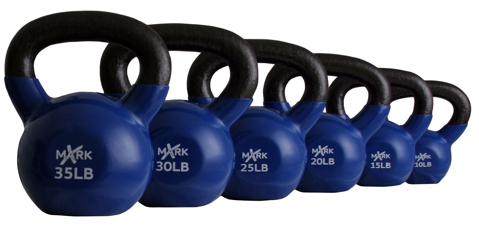 Xmark fitness vinyl Coated kettlebell set
