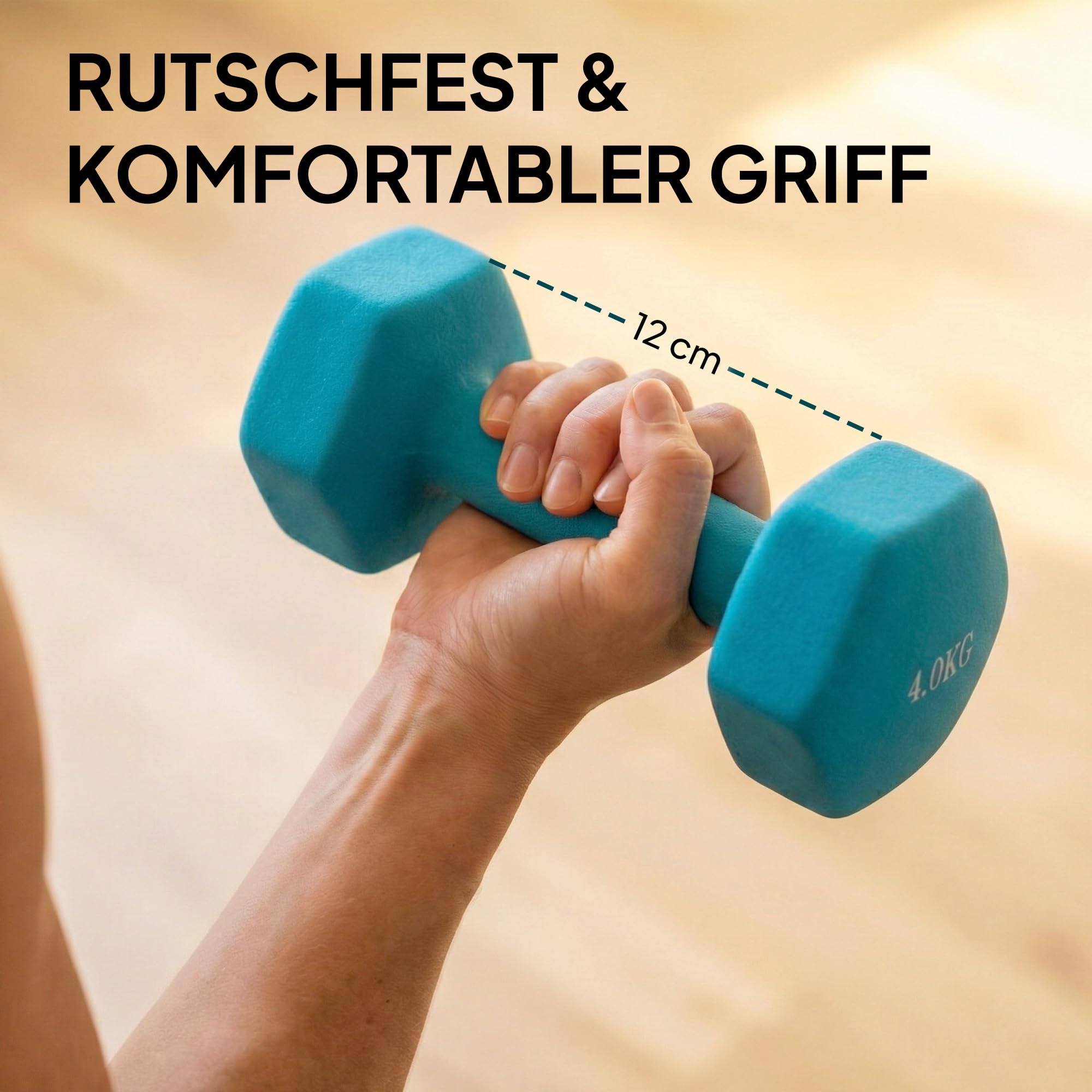 SPORTNOW Hanteln Set Paar Kurzhanteln mit Aufbewahrungsständer kg Bunt | Rutschfeste Griffe, Hexagon Hantelset, Kurzhantel Set, Für Heimtraining, Fitnessstudio