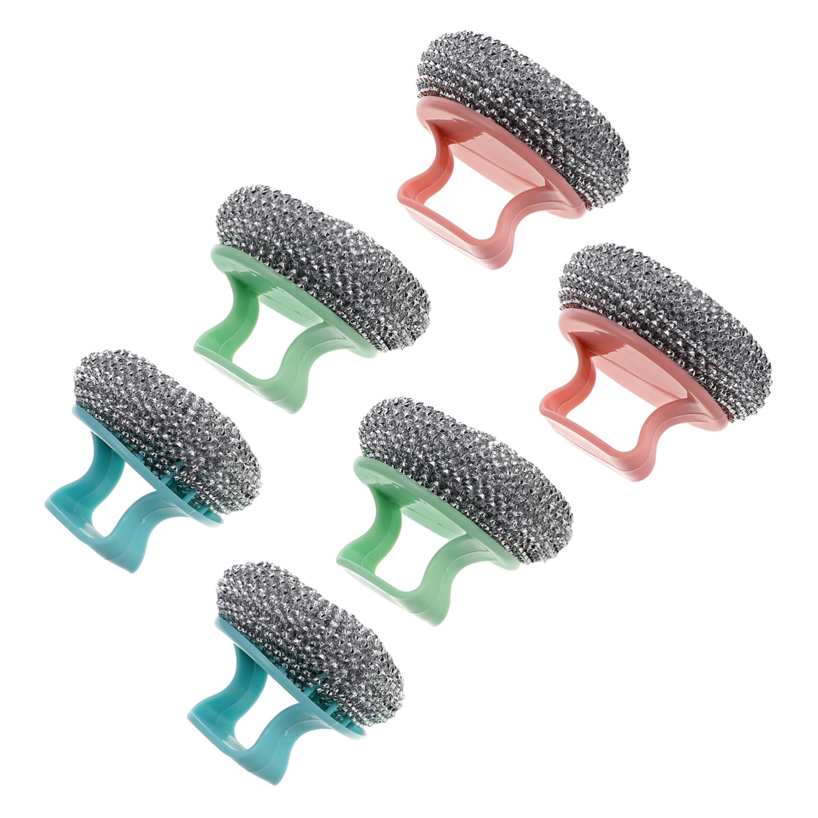 30 Piezas Estropajo de Acero Inoxidable con Mango Desmontable para Limpieza de Ollas y Sartenes Resistente y Ergonómico para Cocina Doméstica y Profesional Paquete de Unidades