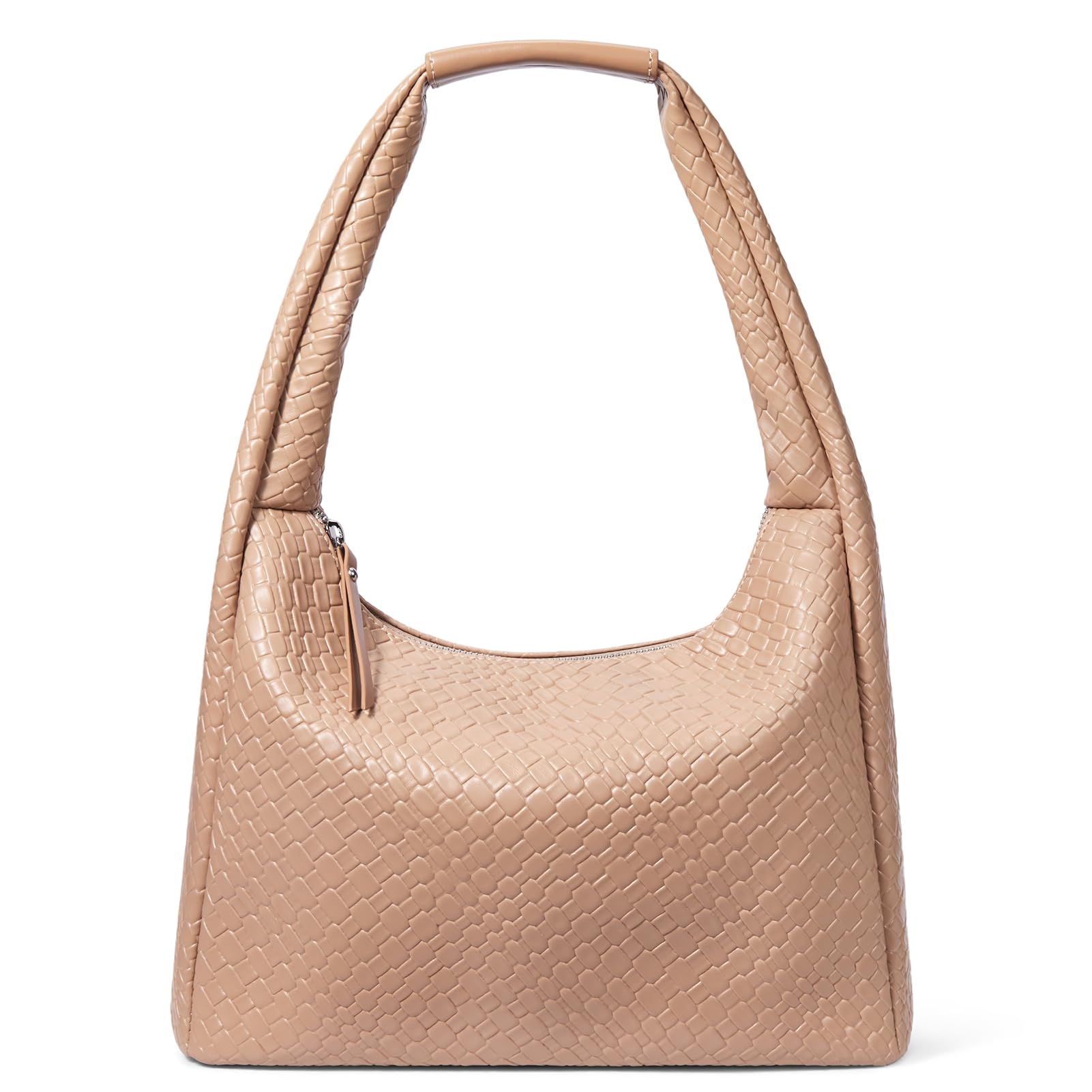 BOSTANTENPurses for Women Woven Shoulder Bag Vegan Leather Hobo Designer Handbags