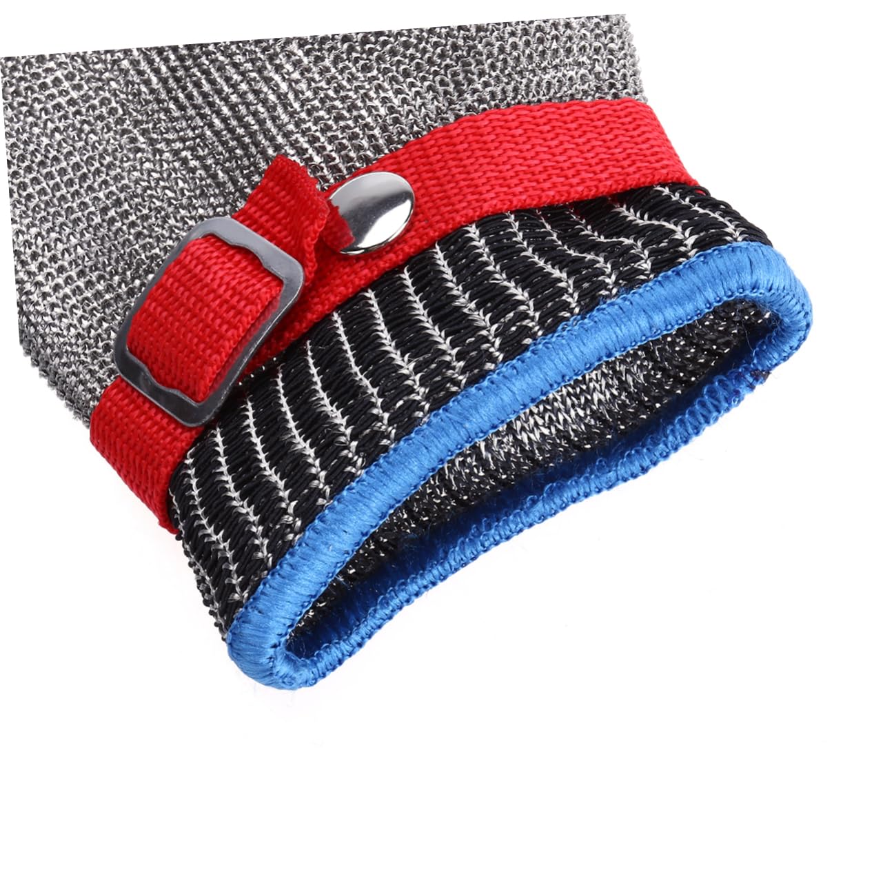 SEWACC 1stücke Arbeitshandschuh mit Schnittschutz und Stichfestigkeit Edelstahldraht-textil Unisex Einheitsgröße Schutzklasse Geeignet für Rechts und Linkshänder
