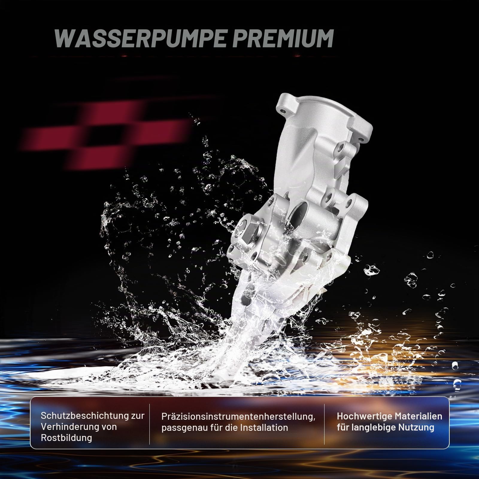 BDFHYK Motorkühlwasserpumpe Hohe Qualität Wasserpumpe Kühlwasserpumpe Für Astra J Corsa D Corsa E Insignia A Sports Tourer Meriva B Mokka X Zafira C Tourer Adam Aveo T300 Cruze Orlando Trax 1.2 1.4