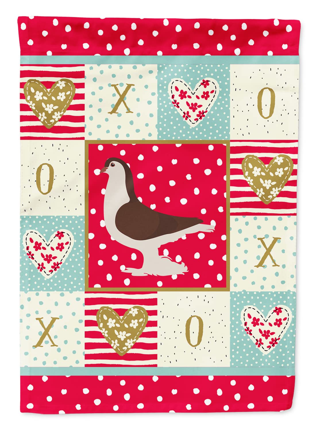 Pigeon love flag grand format de qualite superieure en toile durable Caroline's Treasures