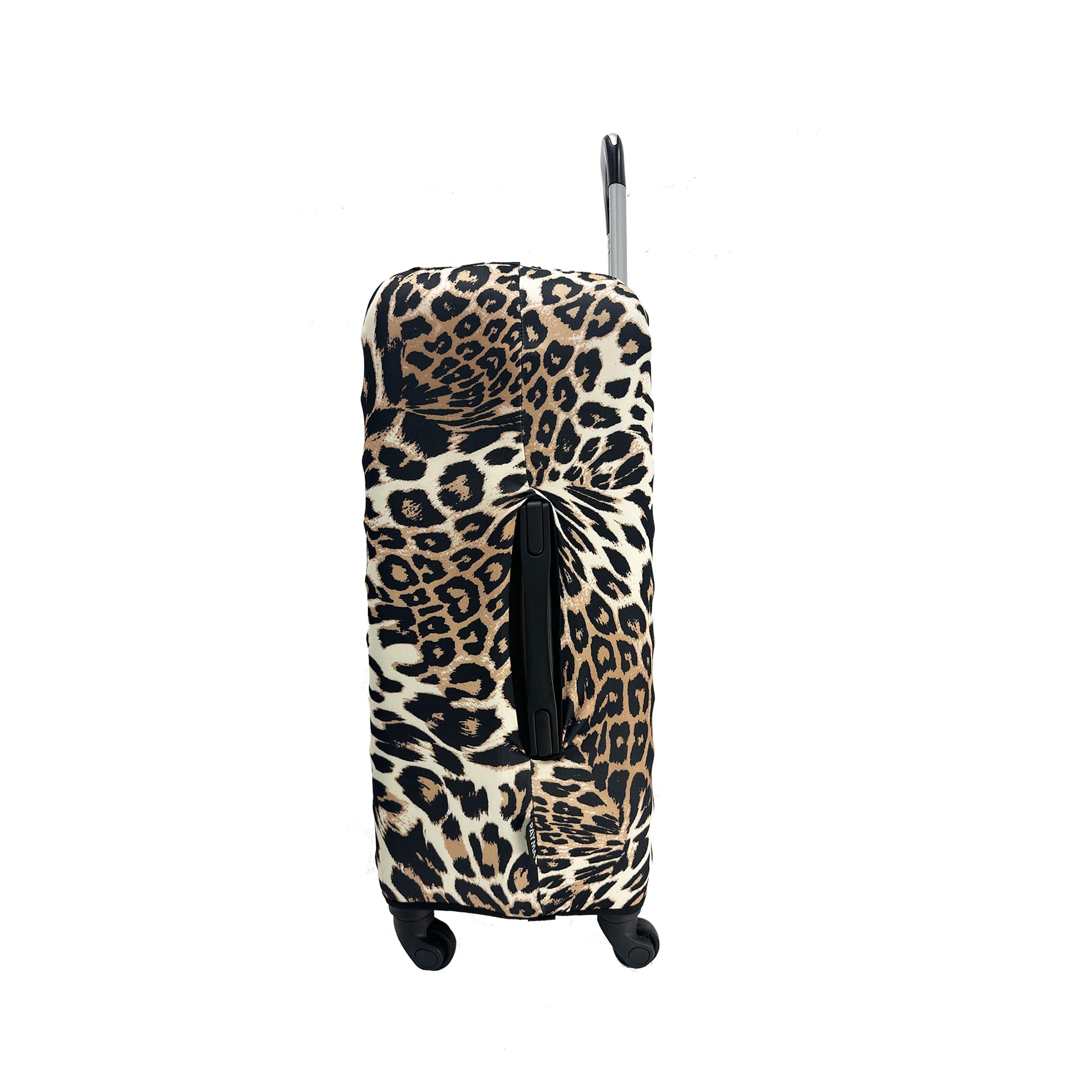 Elastisch Kofferhülle, Reisegepäck. Kofferschutzhülle Futter für Koffer. Spaß und originelle Designs. Beschichtung zum Schutz vor Kratzern und Flecken. Größe: Large (L), Farbe: Leopard
