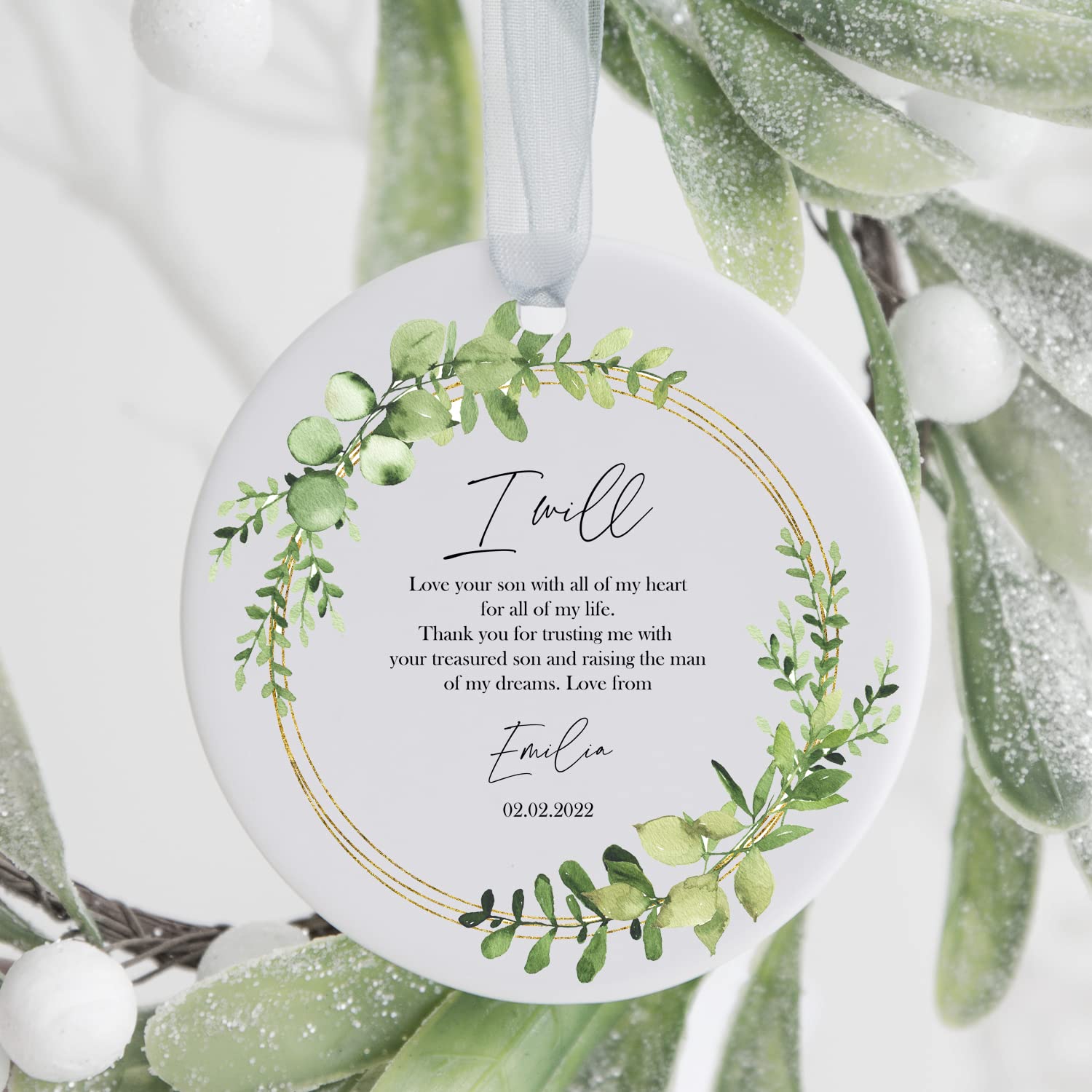 ukgiftstoreonline Personalised Mother of the Groom Ceramic Keepsake Wedding Gift