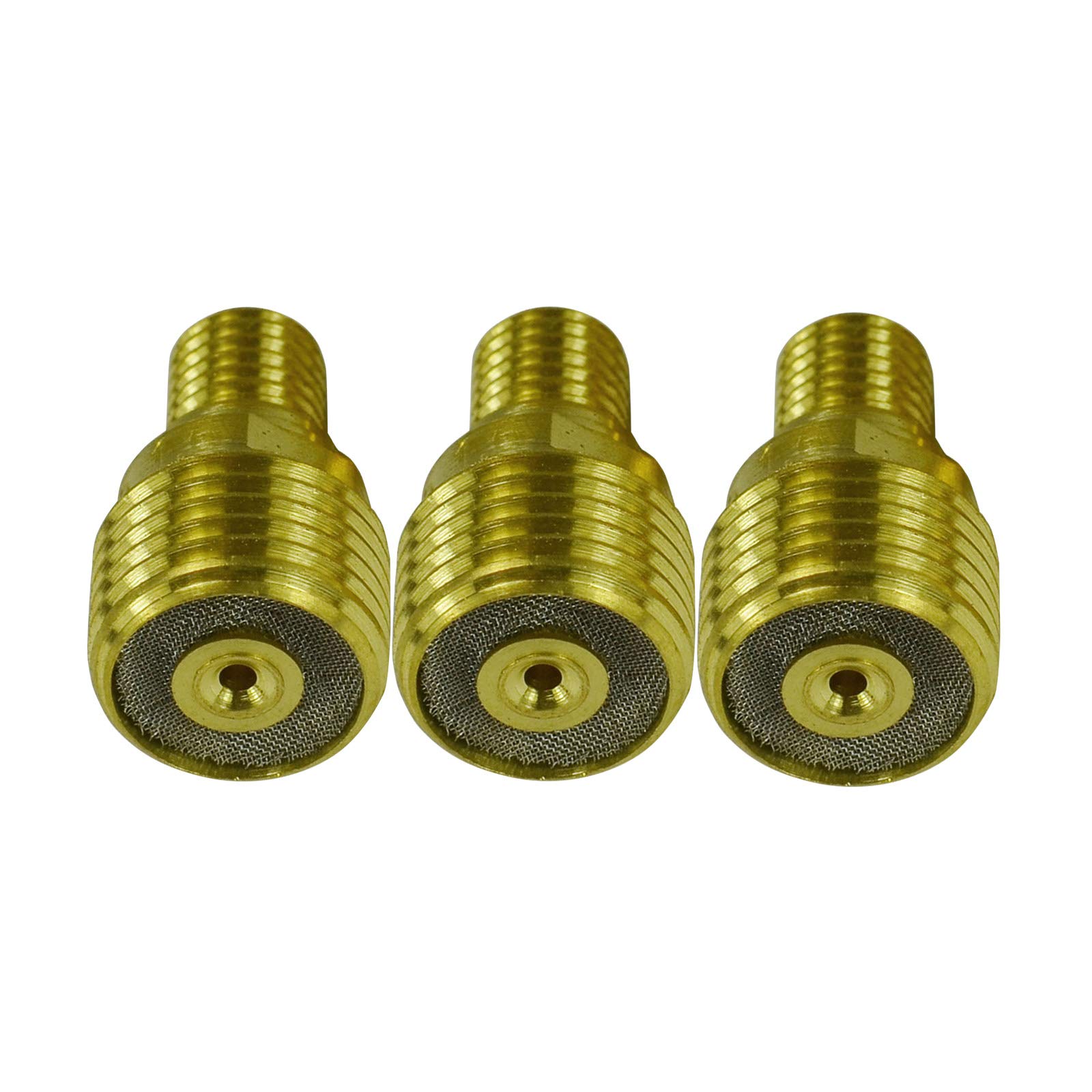 3 Pezzi Corpo Pinza Lente Gas TIG 45V44 – 2.4mm – Per Torce WP9, WP20, WP25