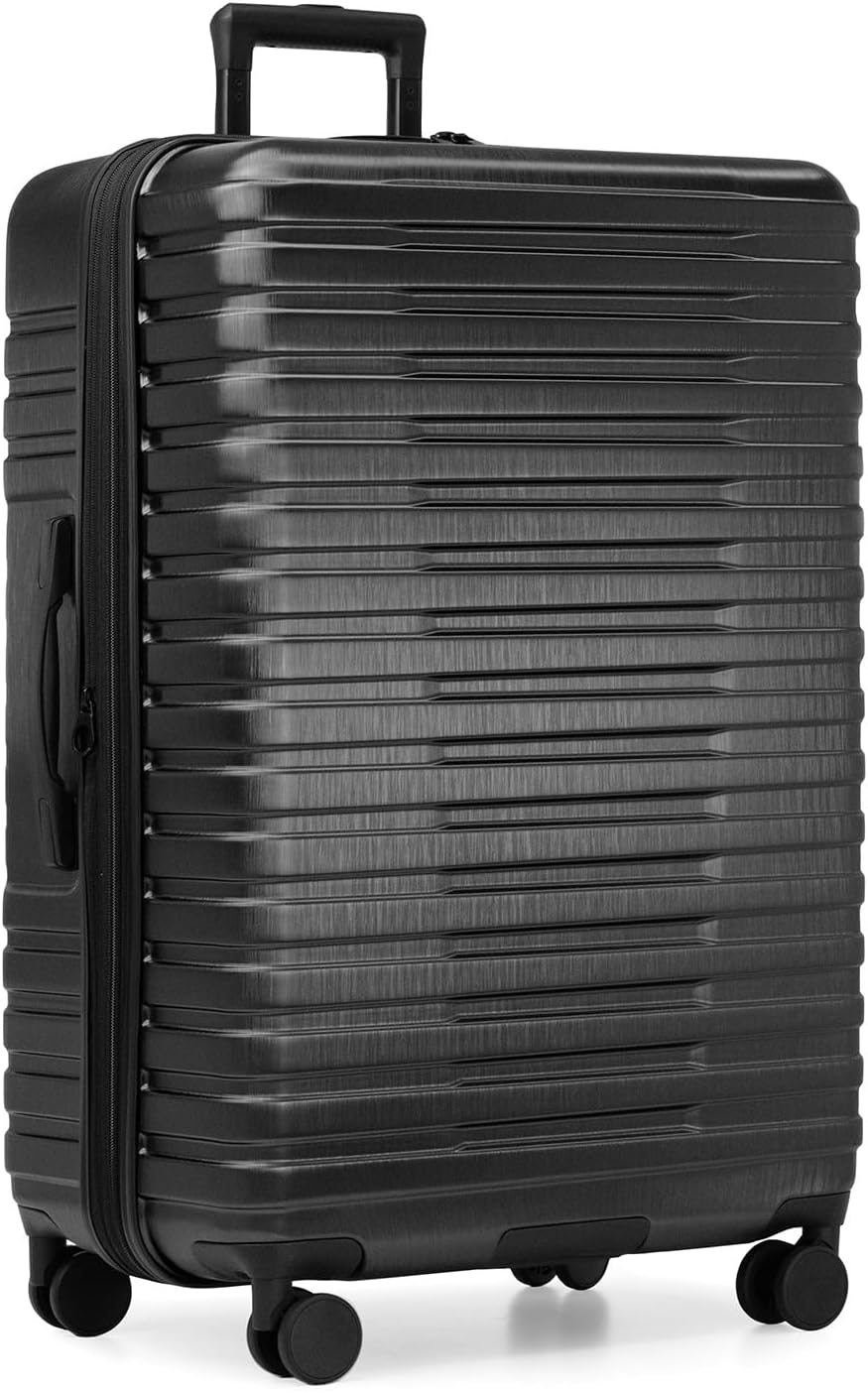 U.S. Traveler Boren Polycarbonate Hardside Rugged Travel Suitcase Luggage with 8 Spinner Wheels