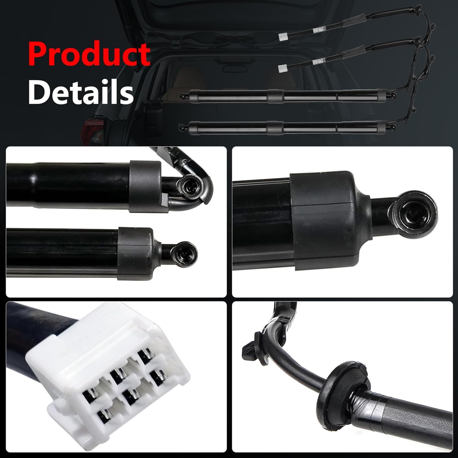 6891009010 Electric Rear Hatch Lift Struts Compatible with 2013-2018 Toyota RAV4 Liftgate Actuator 1 Pair, 2Pcs Trunk Tailgate Power Shock Support 2Pcs Replacement 6892009010