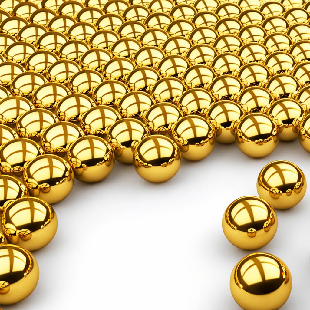 6.35mm Precision Golden Bearing Balls, bicycle hub steel solid balls | Multipurpose use of metal balls | 100 Pcs. | Premium Construction, Precision Engineered-image-32