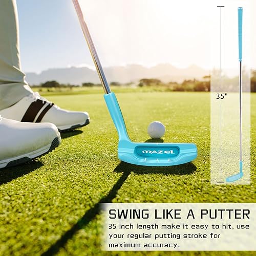 Miniatura 10 de MAZEL Chipper Club - Cuña de lanzamiento para hombres y mujeres, 3645 grados, ahorra golpes de juegos cortos, mano derecha