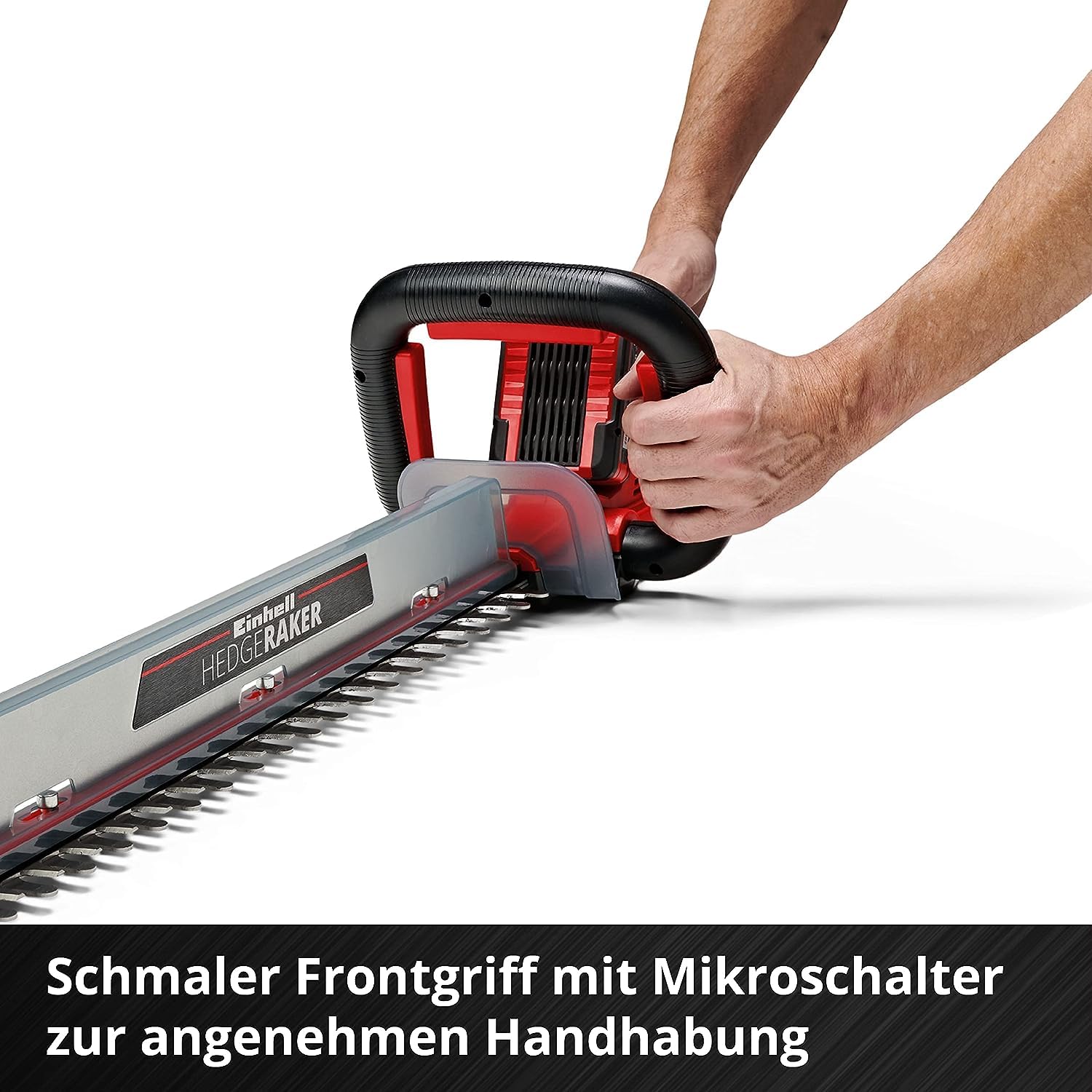 Einhell Akku-Heckenschere ARCURRA 18/55 Power X-Change (18 V, 55 cm Schnittlänge, 18 mm Zahnabstand, inkl. Schnittgutsammler, schmaler Frontgriff, ohne Akku)
