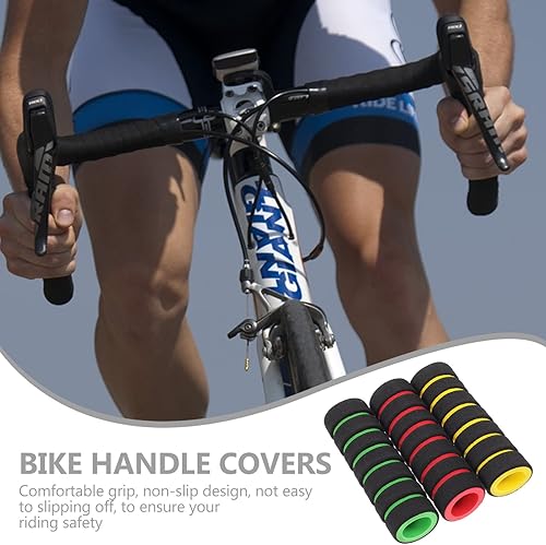 Miniatura 2 de VANZACK 9 pares de empuñaduras para manillar de bicicleta, empuñaduras de manillar de bicicleta de montaña, antideslizantes para silla de ruedas,