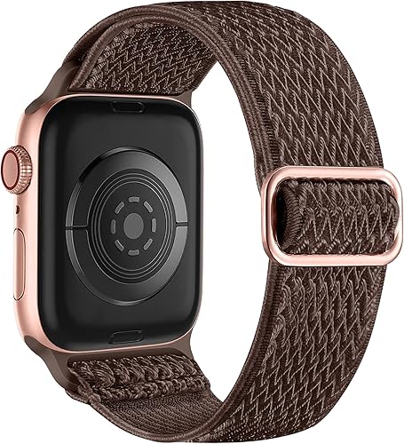 Lerobo Correa elástica de nailon para reloj Solo Loop, compatible con Apple Watch Series 1-9, SE, Ultra 38404142441.772 in, correa de repuesto