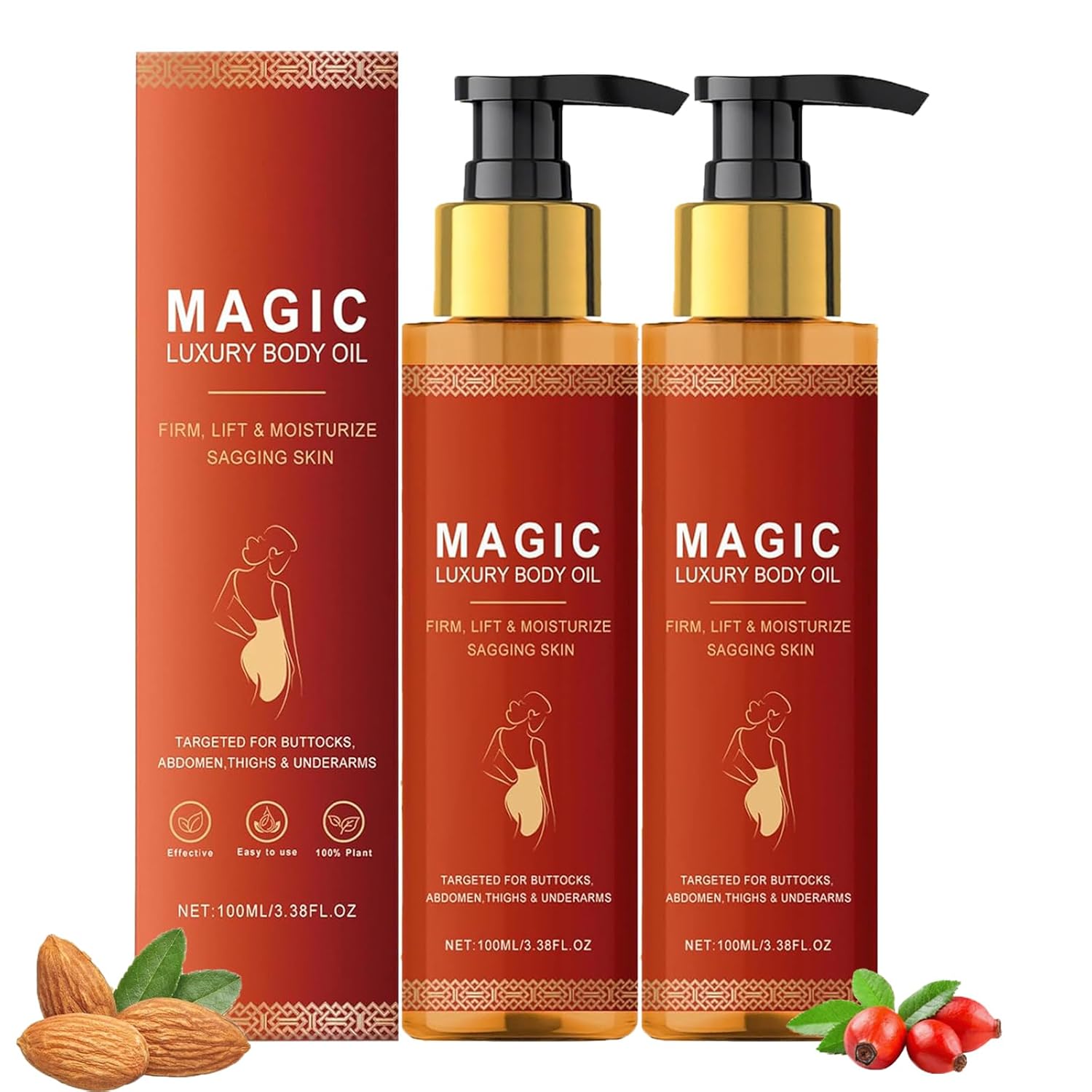 2Pcs Magic Body Firming Oil,Magic Luxury Body Oil,Hydrating & Tightening Skin Oil For Arms,Nourishes Skin, Reduces Fine Lines, Improves Elasticity 2Pcs Magic Body Firming Oil,Magic Luxury Body Oil,Hydrating & Tightening Skin Oil For Arms,Nourishes Skin, Reduces Fine Lines, Improves Elasticity