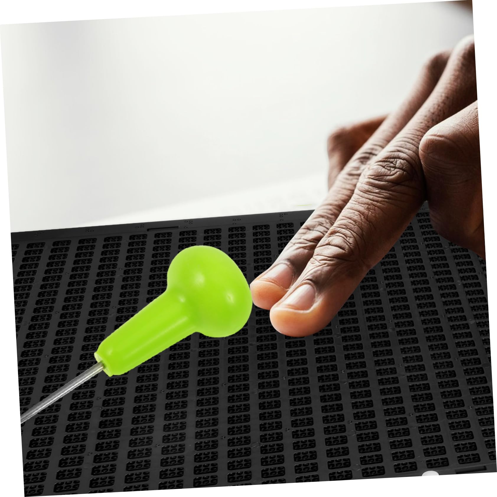 GALPADA 1 Set Tavoletta Braille Piatto braille per non vedenti adulti Stilo Kit tavola Braille scrivere scrittoio per persiane piastra di scrittura braille tavola braille cieca plastica