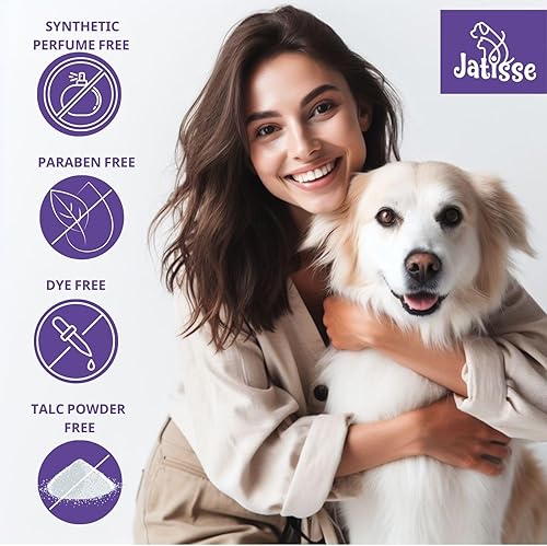 Miniatura 3 de Jatisse Champú seco para perros, champú en polvo con lavanda y romero para perros, hidratante al instante, desenreda y rejuvenece ese bonito abrigo,